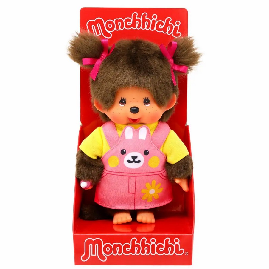 Monchhichi 203888 Plüschfigur Animal Dress Bunny Girl 20 cm Stoff NEU