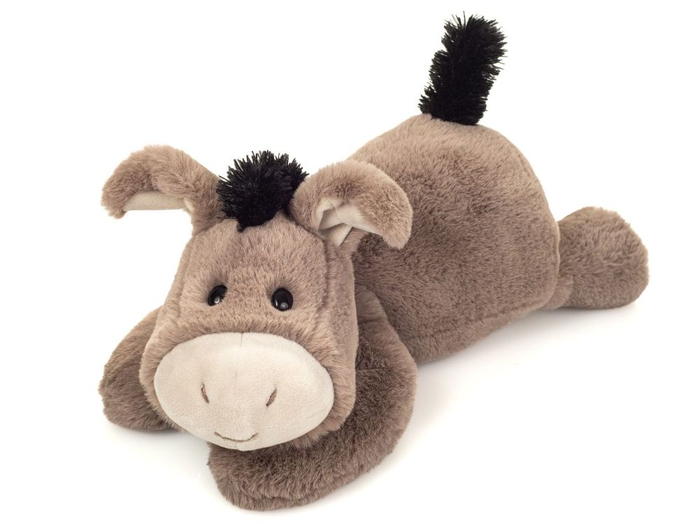 Teddy Hermann 939757 Esel Eddy liegend 38 cm Stoff/Plüsch/Kuscheltier NEU