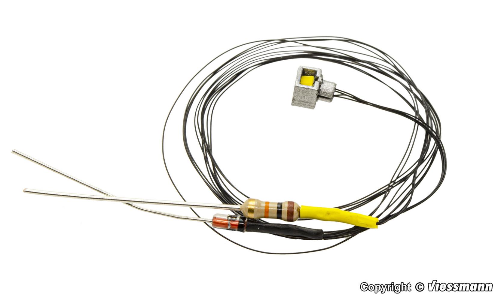 Viessmann 6026 Wandleuchte modern 2 LEDs warmweiß 1:87 Spur H0