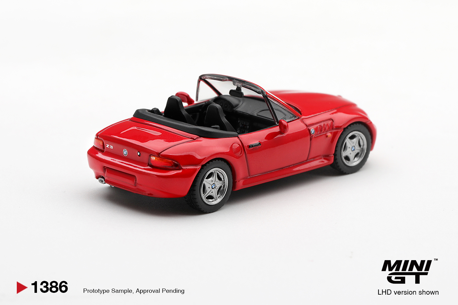Mini GT 1386 1:64 BMW Z3 2.8I HELLROT 1998