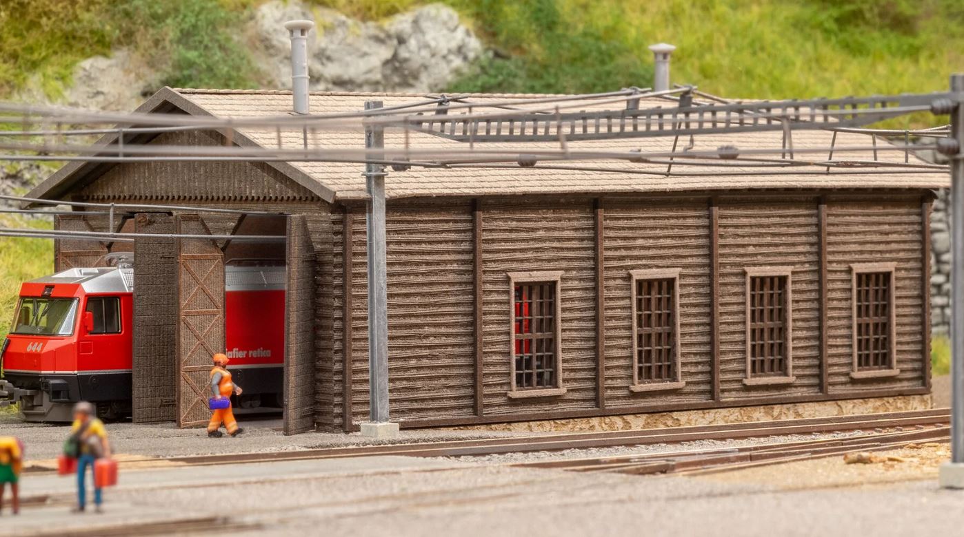 Noch 63025 Lokschuppen Bergün 1:160 Spur N Bausatz Neu OVP