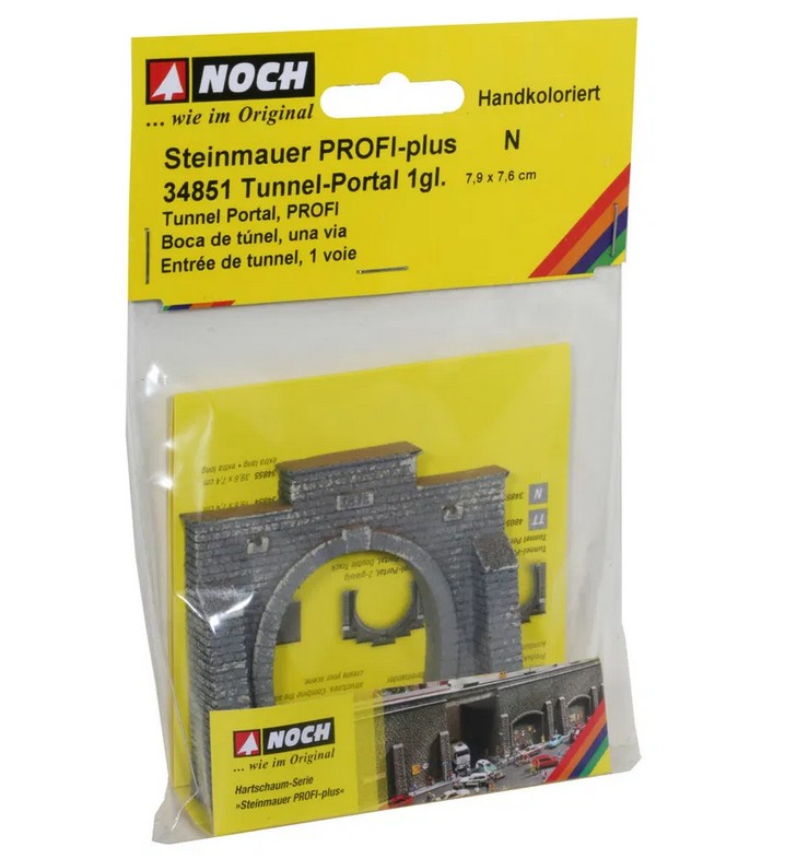 Noch 34851 Tunnel-Portal 1-gleisig, 7,9 x 7,6 cm 1:160 Spur N NEU