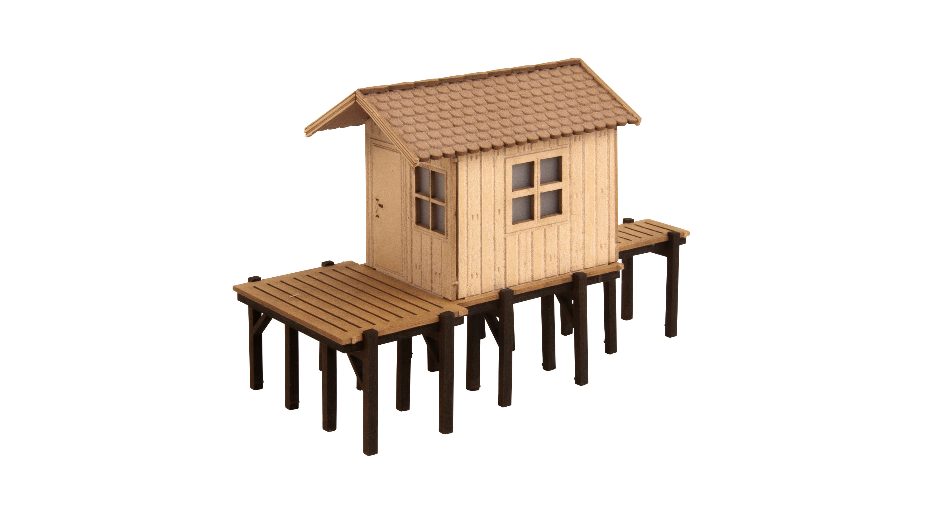 Noch 14262 Fischerhütte - Spur H0 - Laser-Cut - Neu - OVP