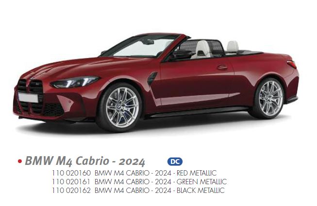 Minichamps 110020160 BMW M4 CONVERTIBLE - 2024 - RED METALLIC 1:18
