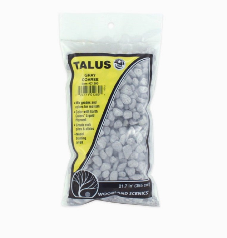 Woodland Scenics C1280 Felsschutt grau grob/Coarse Grey Talus - Neu - OVP