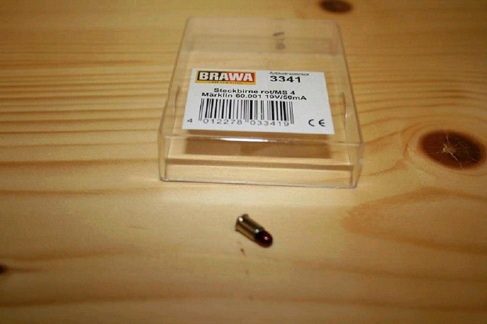 Brawa 3341 Steckbirne MS4 M60.001 19V/50