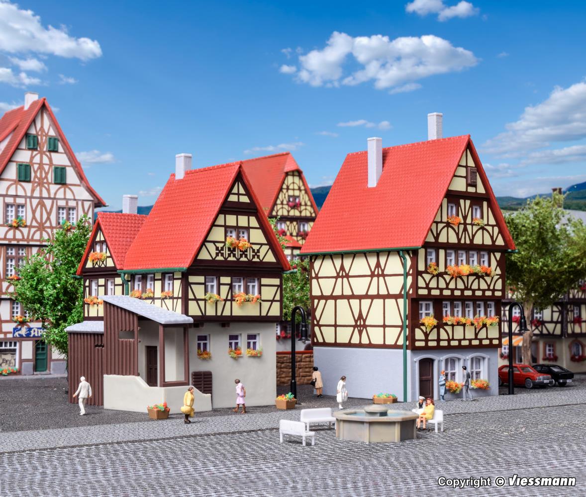 Kibri 37100 Fachwerkhaus und Torhaus 1:160 Spur N Bausatz Neu