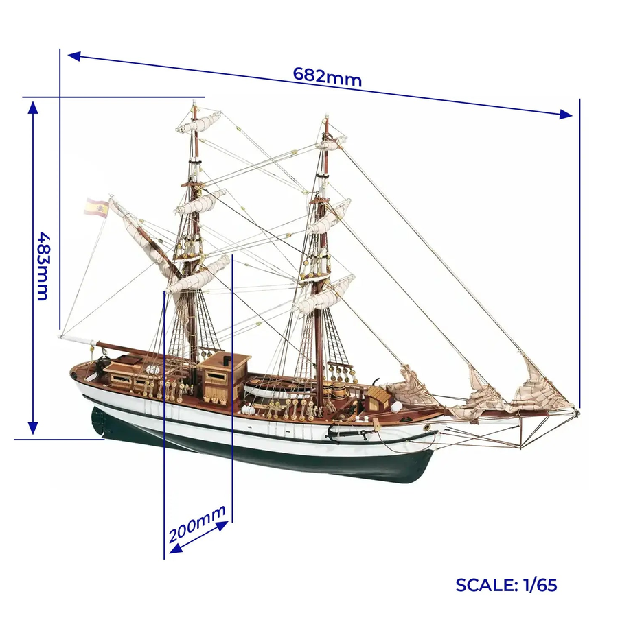 OcCre 13001 Aurora 1:65 Holzmodellbausatz NEU OVP