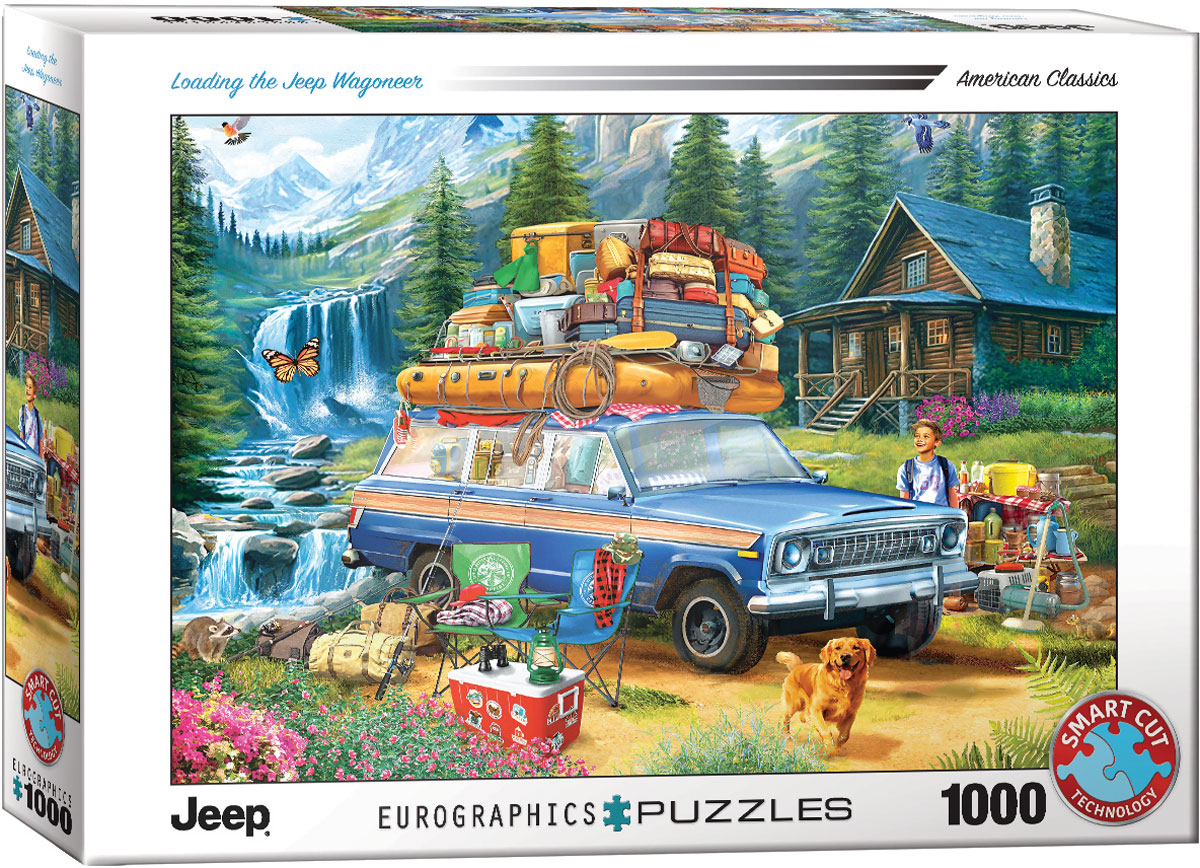 EUROGRAPHICS 6000-5867 Den Jeep Wagoneer beladen 1000 Teile Puzzle NEU OVP