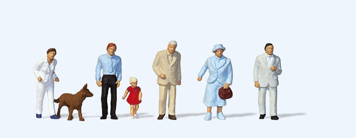 Preiser 14089 Passanten 1:87 Spur H0 Neu OVP Figuren