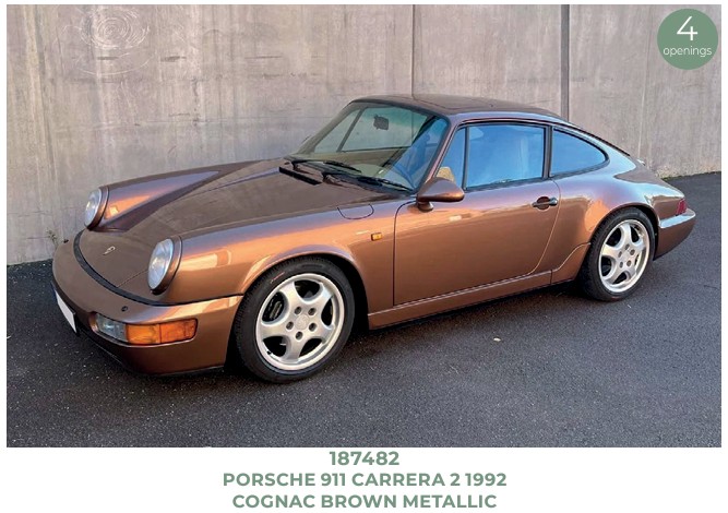 Norev 187482 Porsche 911 Carrera 2 1992 Cognac Brown metallic 1:18
