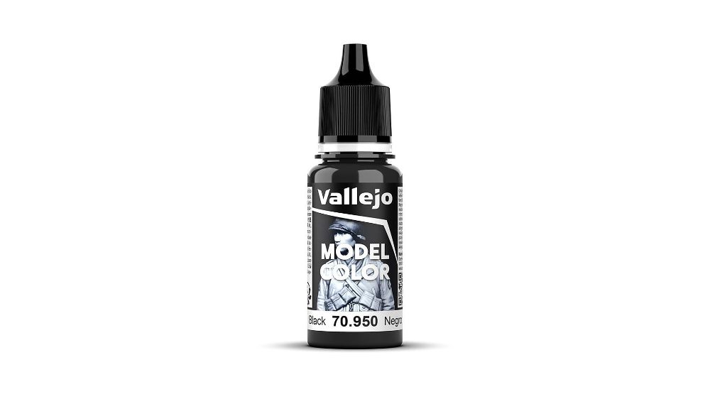 Vallejo 70950 Signalschwarz, matt, 18 ml Model Color NEU