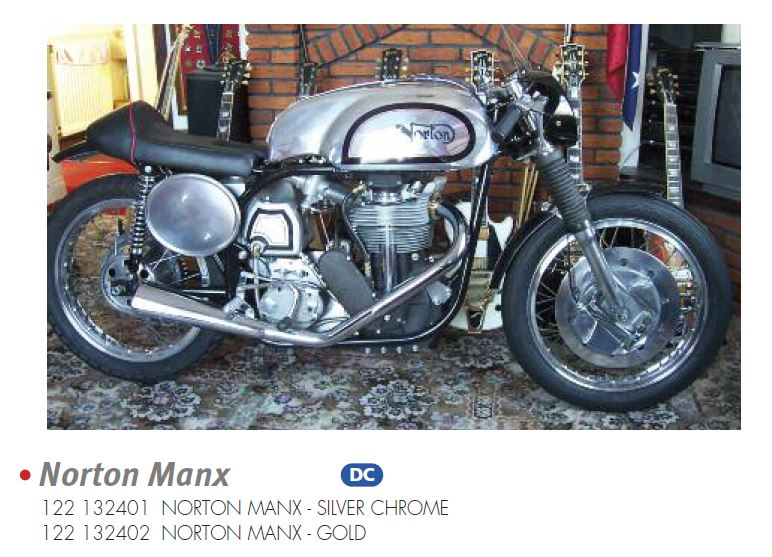 Minichamps 122132401 NORTON MANX 500 - 1960 - SILVER - CHROME 1:12