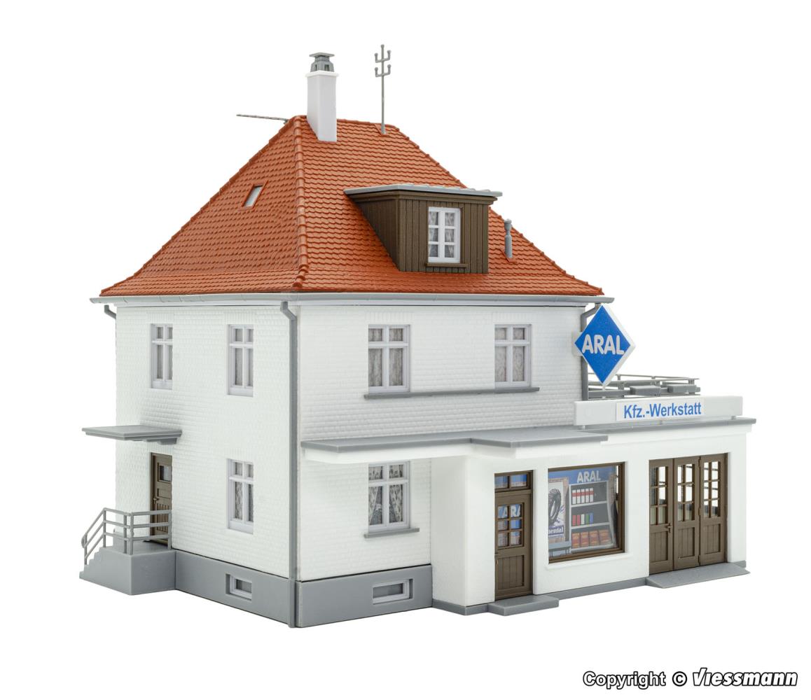 Kibri 38202 Wohnhaus mit Werkstatt 1:87 Spur H0 Bausatz Neu
