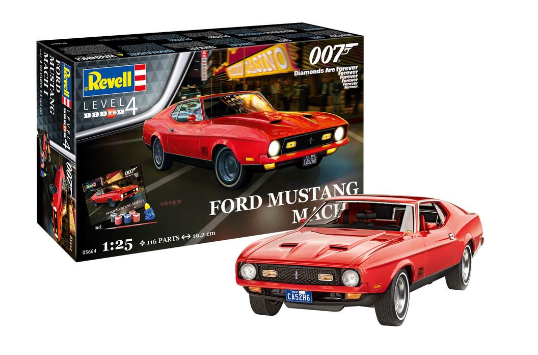 Revell 05664 Geschenkset James Bond Ford Mustang Mach I 1:25