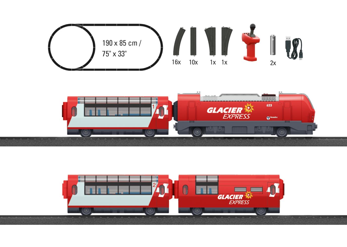 Märklin 29348 my world Startpackung Glacier Express 1:87 Spur H0