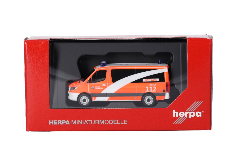 Herpa 099066 MB Sprinter '18 Bus FD "Berliner Feuerwehr/Notarzt" 1:87