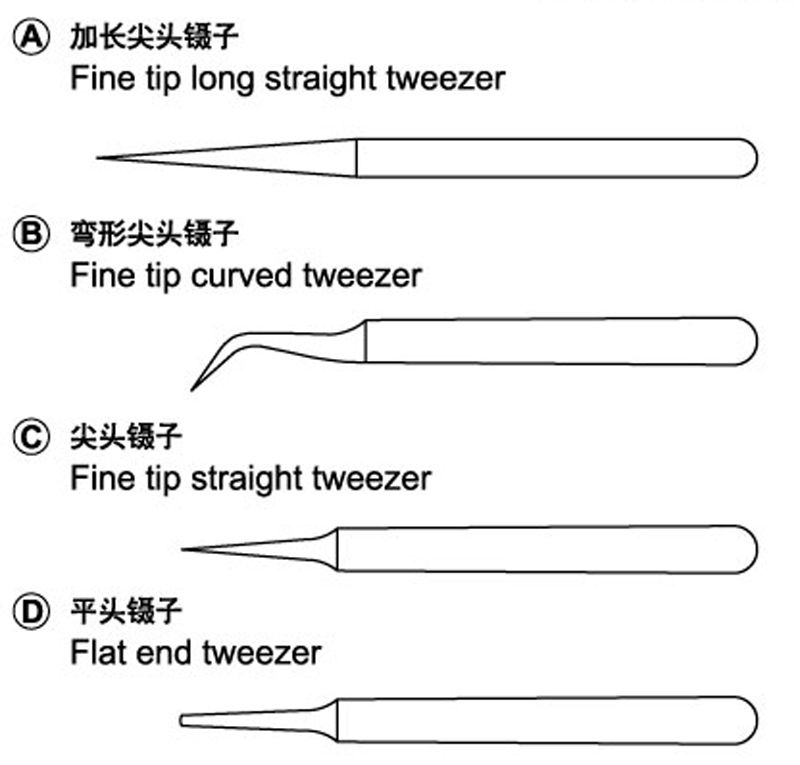 Master Tools 09957 Tweezers set Pinzettenset NEU OVP