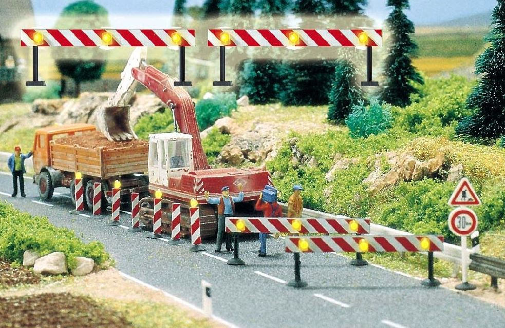 Busch 5905 Baustellen-Absperrungen Spur H0 1:87