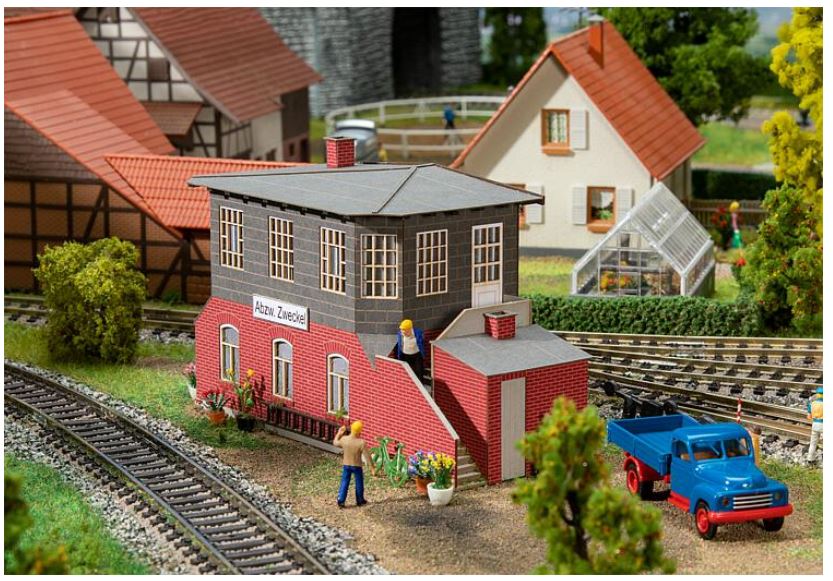 Faller 120091 Stellwerk Zweckel - 1:87 Spur H0 - Bausatz - Neu - OVP