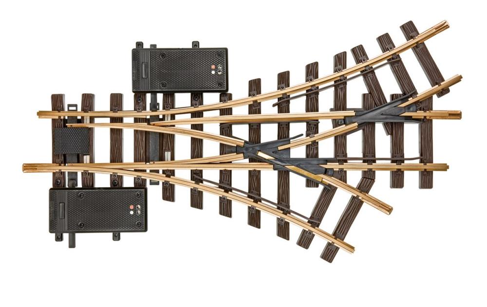 LGB 12360 Elektrische Dreiwegweiche, R1, 30° - Spur G - Neu - OVP