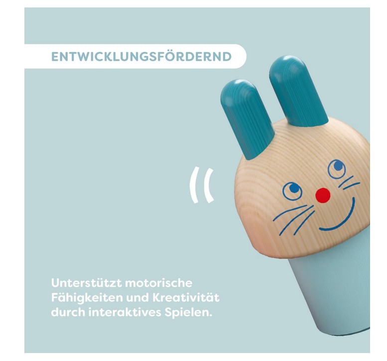 HABA 2012240001 Entdeckerfahrzeug Hasen-Flitzer 2 Holzteile NEU OVP