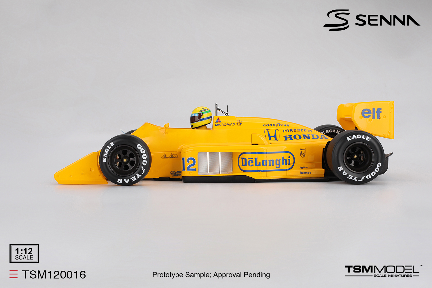 TSM TSM120016 1:12 LOTUS 99T #12 AYRTON SENNA MONACO GP WINNER 1987