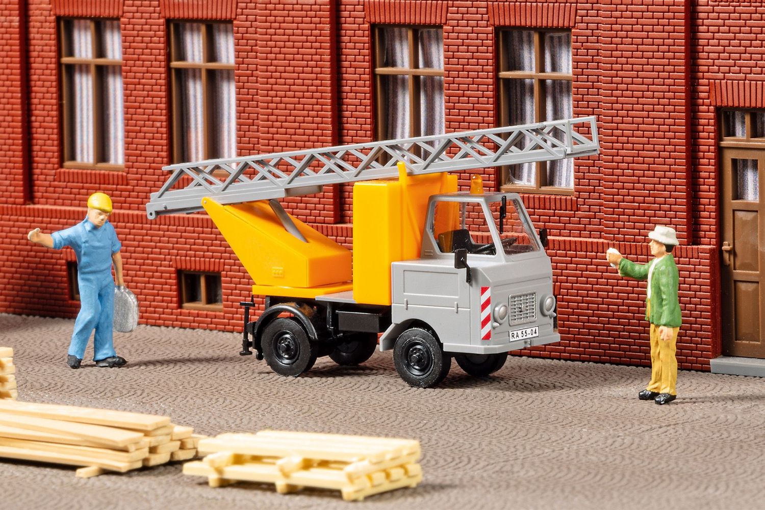 Auhagen 41689 Multicar M22 Drehleiter Bauhof 1:87 Spur H0 Bausatz
