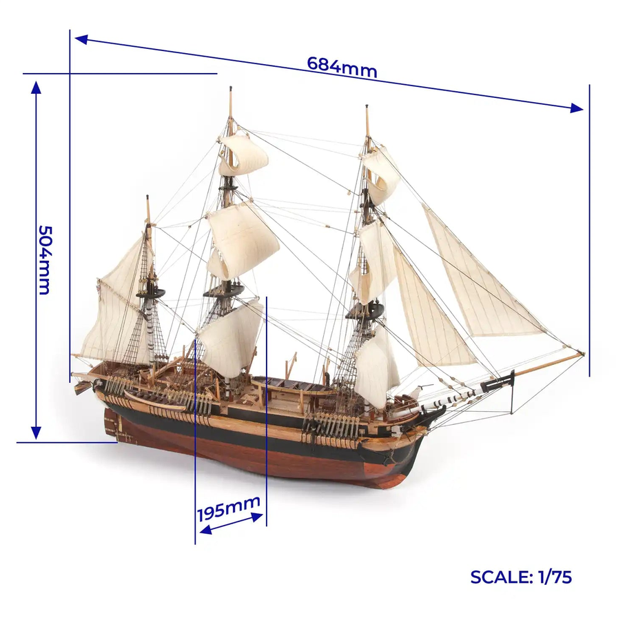 OcCre 12009 HMS Erebus – Historisches Expeditionsschiff 1:75 NEU