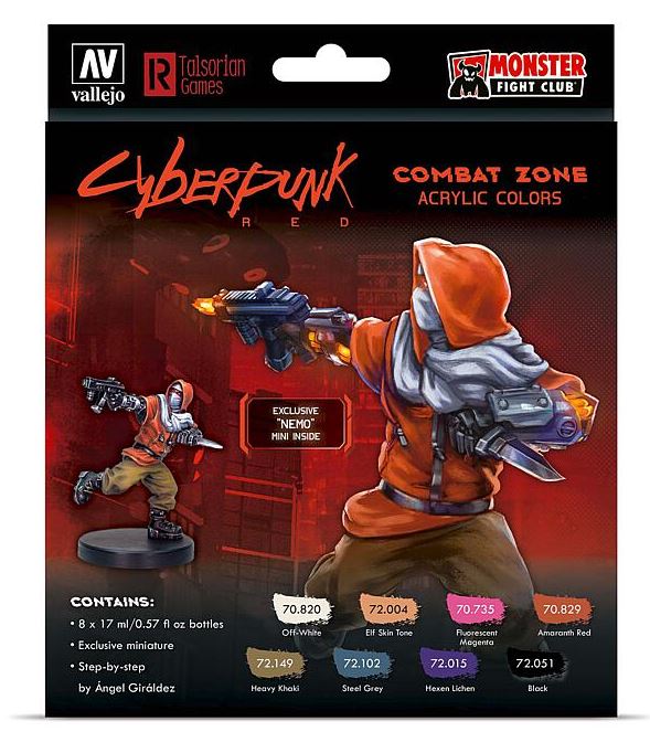 Vallejo 72307 Cyberpunk Combat Zone, Nemo (Wargames Farbset)