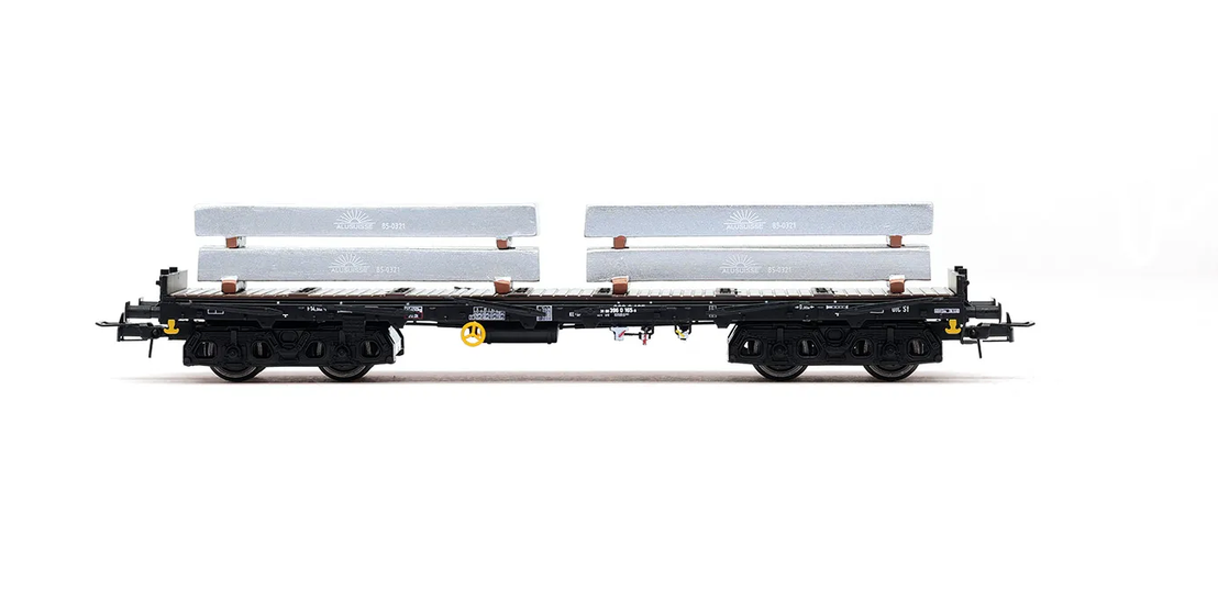 Rivarossi HR6701 DB 2-tlg Set 4-achs Rungenwagen Rmms 1:87 Spur H0