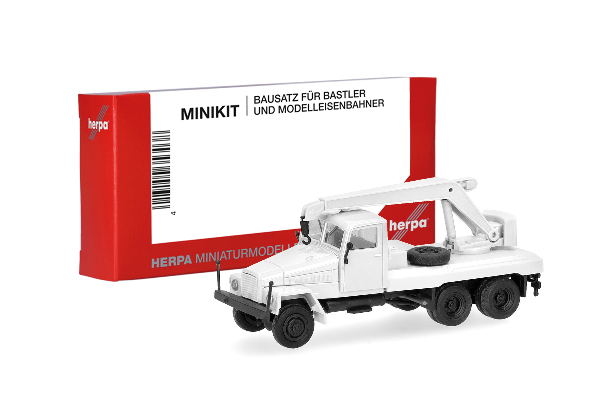 Herpa 014205 MiKi IFA G5 Kran-LKW 3a, weiß