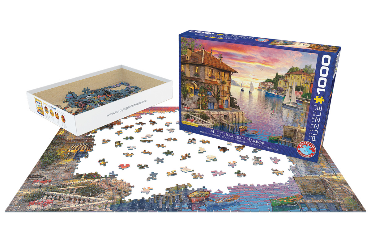 EUROGRAPHICS 6000-0962 Mittelmeerhafen von Dominic Davison 1000 Teile Puzzle