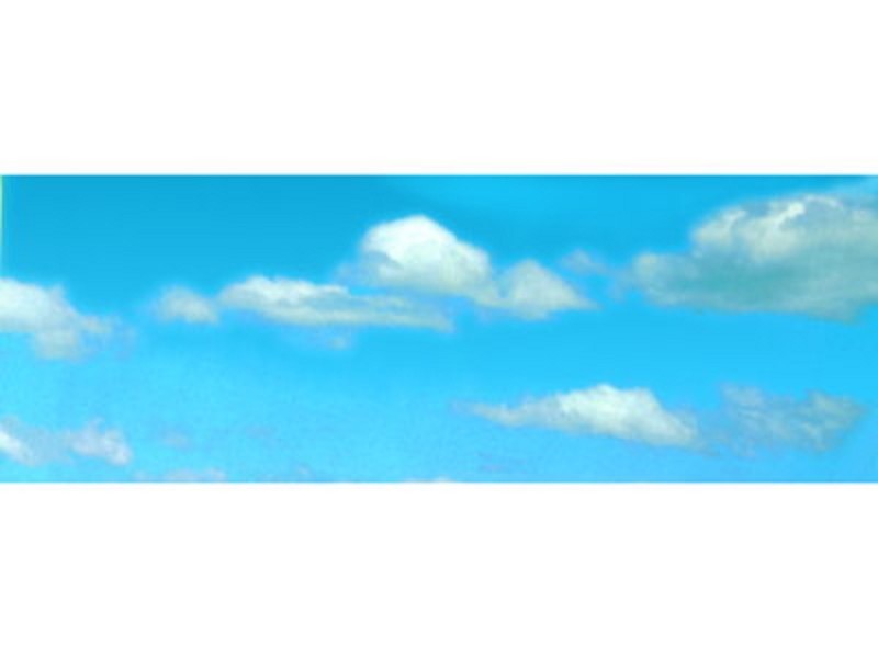 Vollmer 46112 Hintergrundkulisse Wolken, dreiteilig,266 x 48 cm