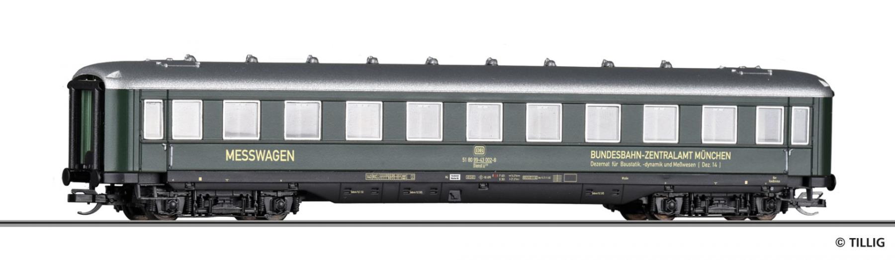 Tillig 16948 Messwagen Bundesbahn-Zentralamt München Spur TT
