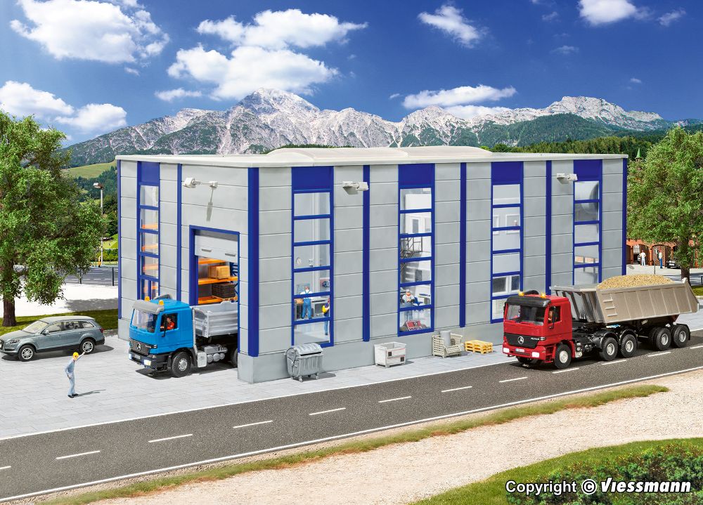 Kibri 39254 LKW Reparaturhalle modern 1:87 Spur H0 Bausatz NEU