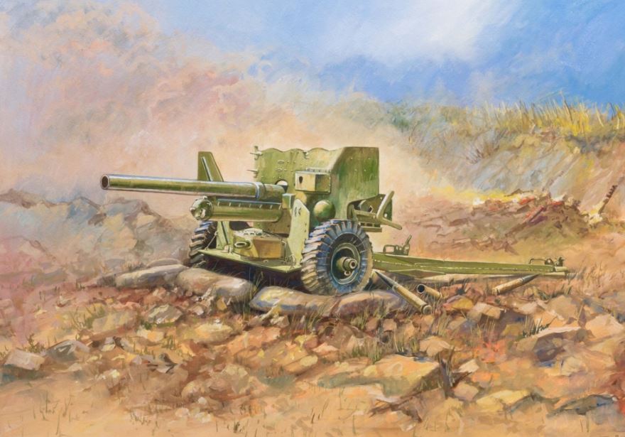 Zvezda 3518 Brit. 6 Pfd Pz.Abwehrkanone (WA) 1:35