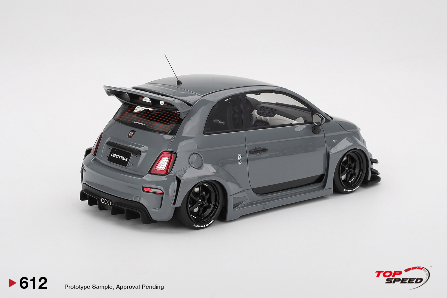 Top Speed TS0612 1:18 FIAT 595 ABARTH X ABAS GREY