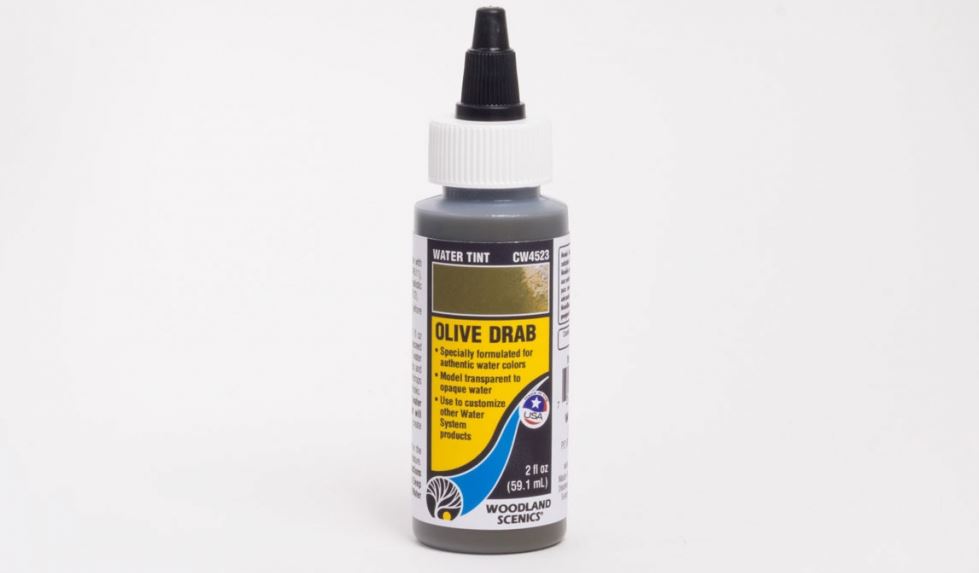 Woodland Scenics CW4523 Olive Drab Water Tint - Neu - OVP