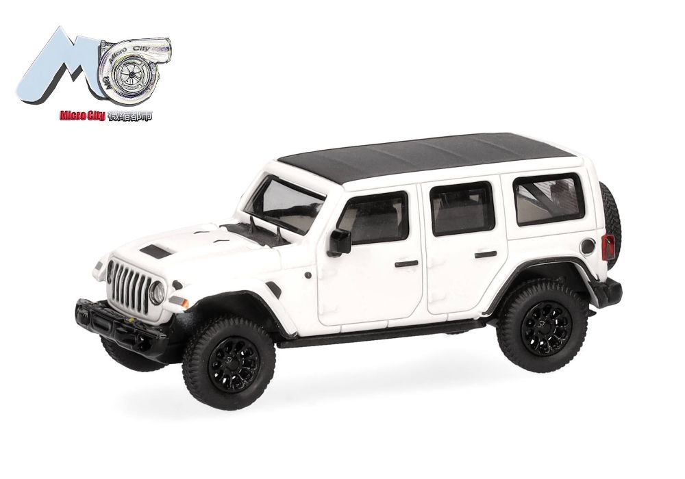 Herpa 87MC000012 MicroCity: Jeep Wrangler weiß (ab 2017) 1:87 Spur H0
