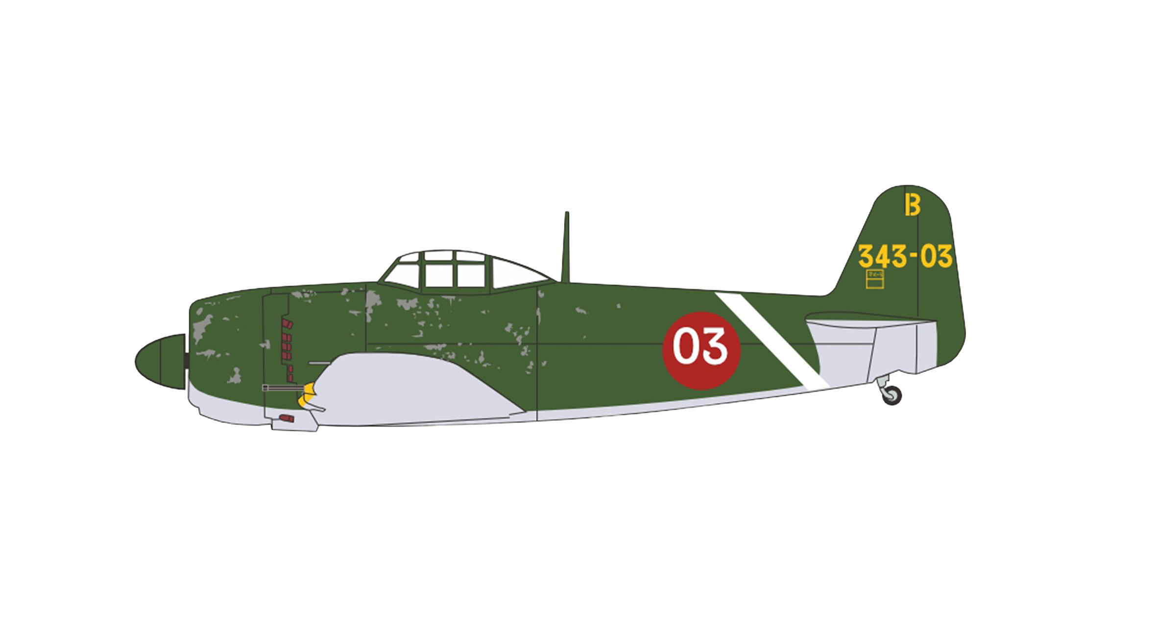 Herpa 81AC121 Kawanishi N1K2 Japan Navy