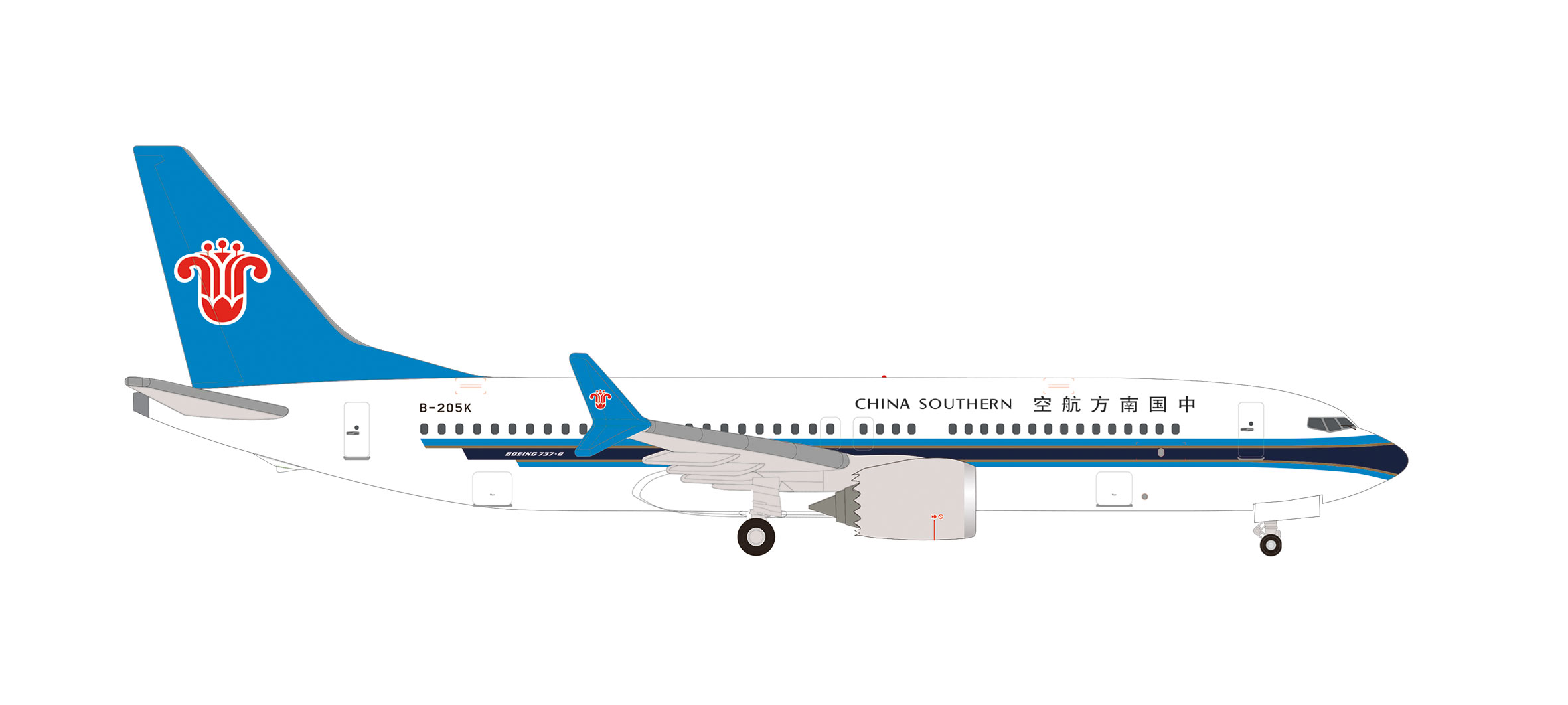 Herpa 539074 B737 Max 8 China Southern