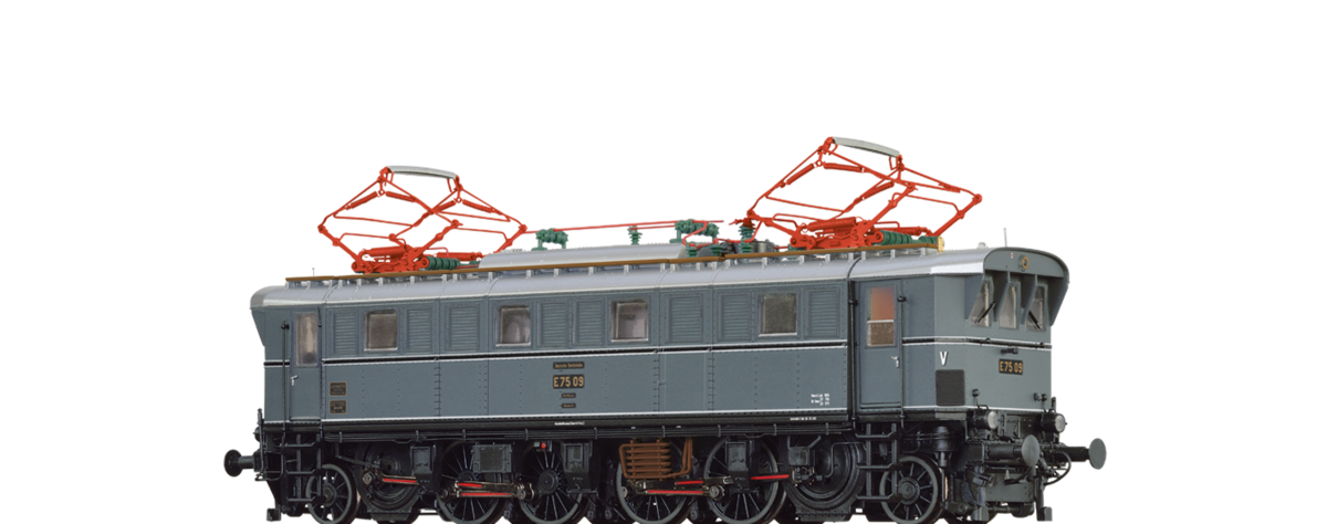 Brawa 43243 Ellok BR E75 der DB AG - Spur H0 - AC Dig. EXTRA - Neu