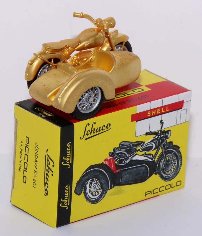 Schuco Piccolo Zündapp KS 601 (Replika), 1:90, gold, OVP
