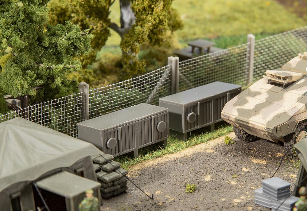Faller 144073 2 Munitionsbehälter 1:87 Spur H0 Neu OVP Militär