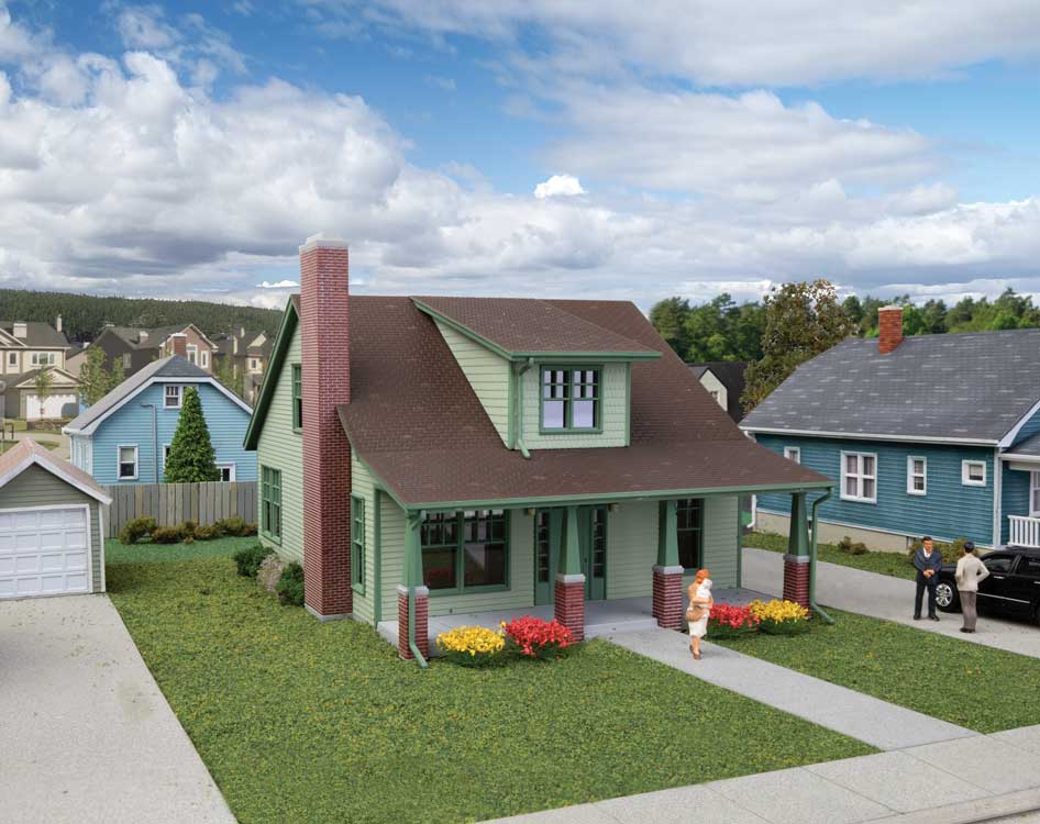 Walthers 933-3797 Craftsman Bungalow 1:87 Spur H0 Bausatz Neu OVP