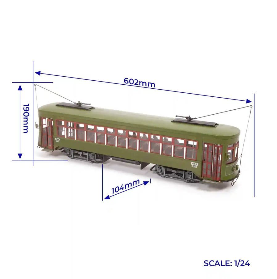 OcCre 53012 New Orleans Straßenbahn 1:24 Holzbausatz NEU OVP