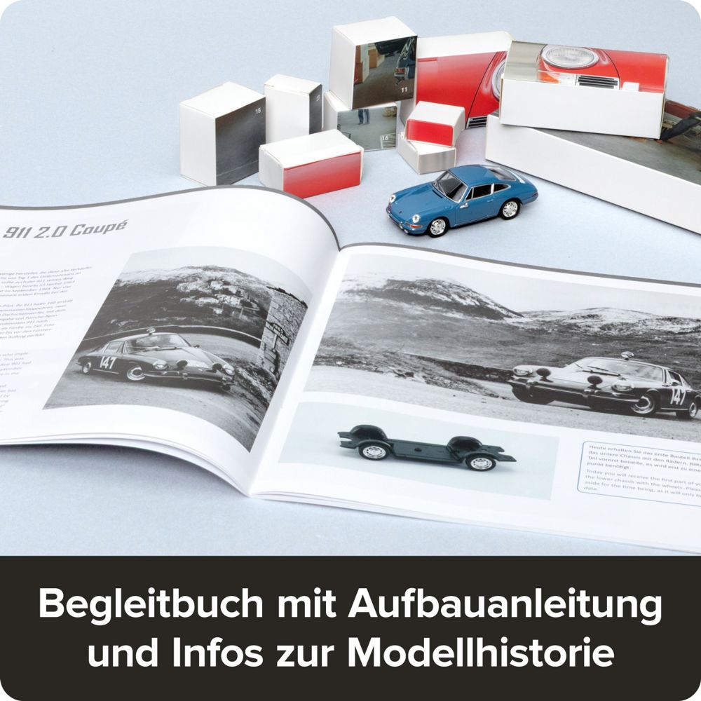 Franzis 67664 Porsche 911 Emailblau Adventskalender 1:43 Bausatz