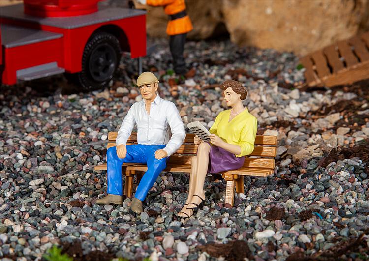 Pola 331501 2 sitzende Personen 1:22,5 Spur G Neu OVP Figuren