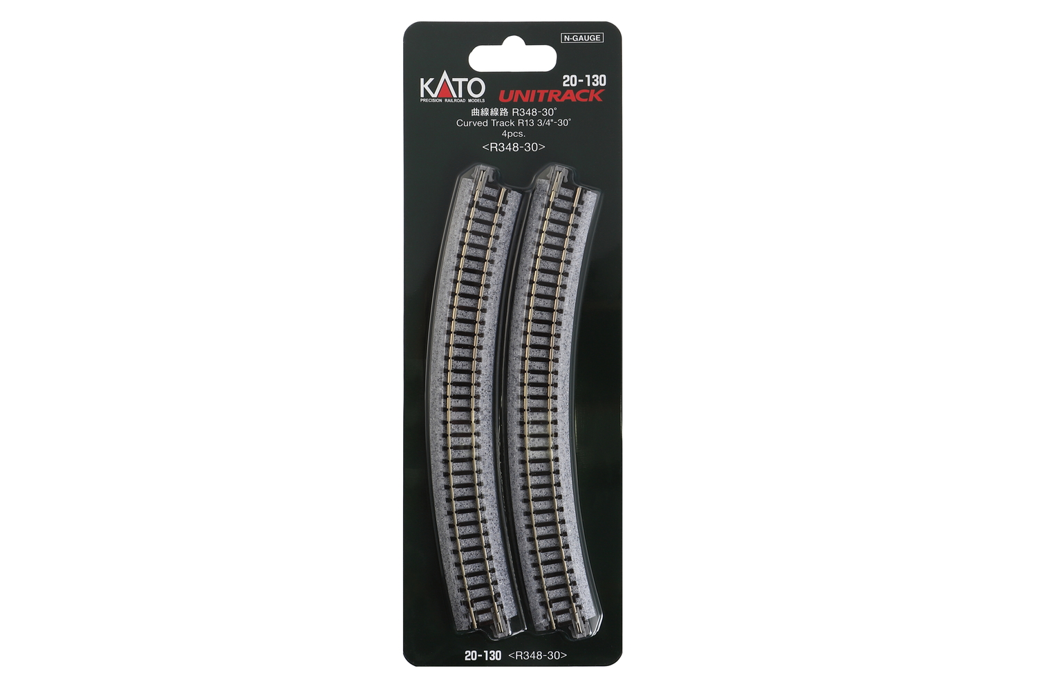 Kato 20-130 Gleis gebogen R348mm 30° 4 St. 1:160 Spur N Neu